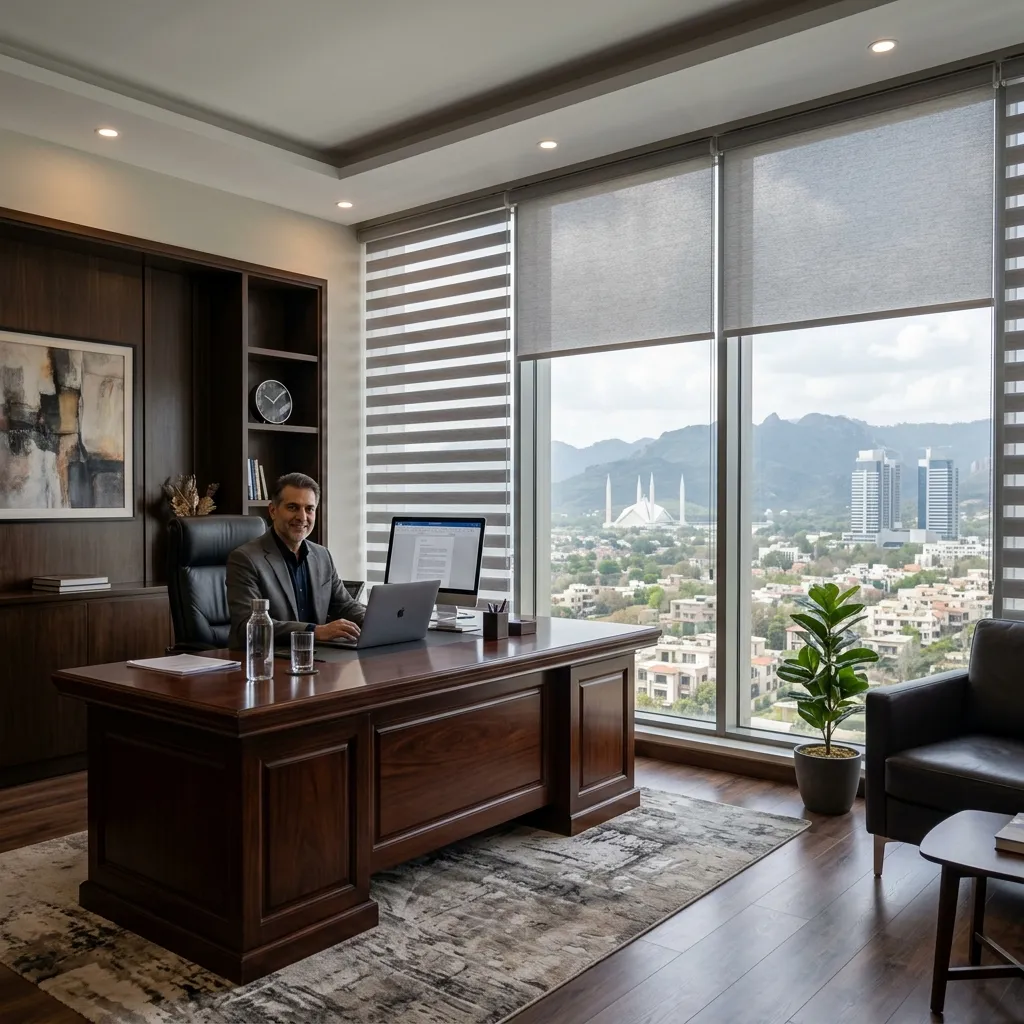 Zebra, Roller and Motorized Office Blinds