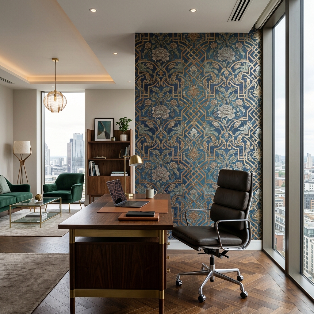 Enhancing Spaces with Floral, Office, and Geometric Wallpapers